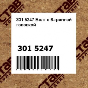 301 5247 Болт с 6-гранной головкой