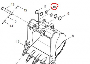 30612100839 Регулировочная шайба / Adjusting washer