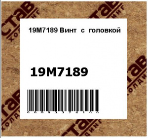 19M7189 Винт  с  головкой