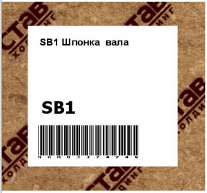 SB1 Шпонка  вала