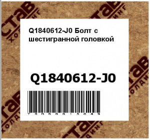Q1840612-J0 Болт с шестигранной головкой