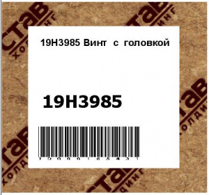 19H3985 Винт  с  головкой