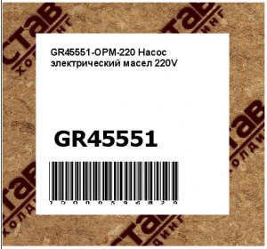 GR45551-OPM-220 Насос электрический масел 220V