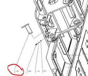 60100012036 Цилиндр стрелы / Boom cylinder Block-Pin Shaft