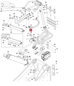 7163809 Гидравлический шланг / HOSE
