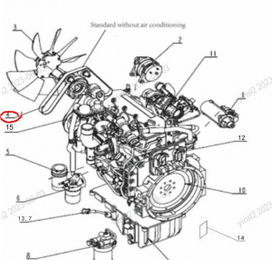 160899000040A Ремень двигателя / Engine Belt
