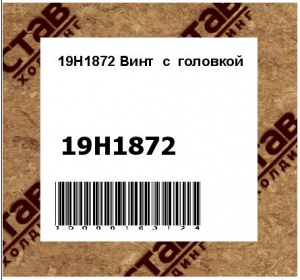 Винт с головкой