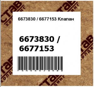 6673830 / 6677153 Клапан
