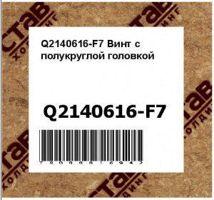 Q2140616-F7 Винт с полукруглой головкой