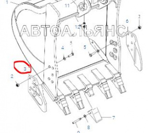60906000009 Правый боковой резак / Right side cutter