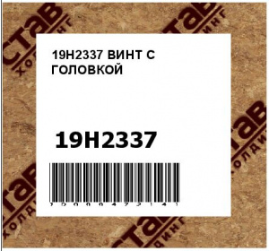 19H2337 ВИНТ С ГОЛОВКОЙ