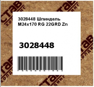 3028448 Шпиндель M24x170 RG 22GRD Zn