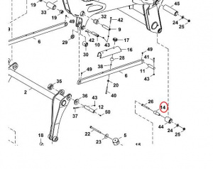 7135590 Палец / PIN, LIFT ARM TO BOBTACH