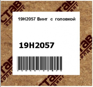 19H2057 Винт  с  головкой
