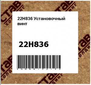 22H836 Установочный  винт