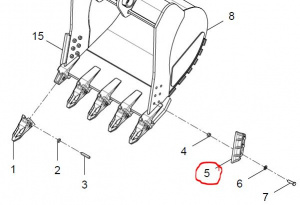 60906000037 Правый боковой зуб / Right side tooth