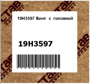 19H3597 Винт  с  головкой