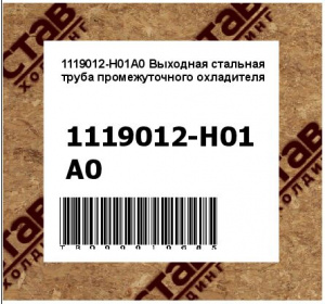 1119012-H01A0 Выходная стальная труба промежуточного охладителя