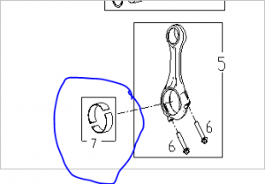 240100359807 Верхний и нижний шатунный подшипник