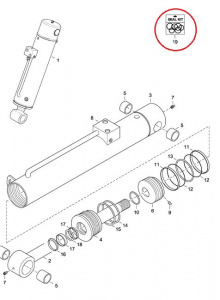 Ремонтный комплект цилиндра / KIT, SEAL