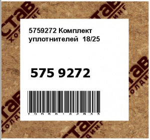 5759272 Комплект уплотнителей  18/25