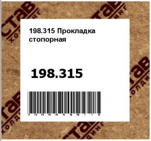Прокладка стопорная