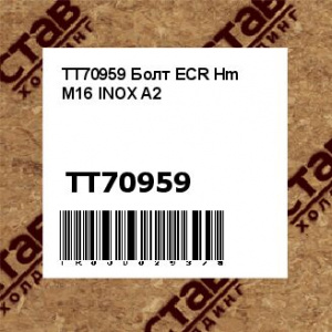 TT70959 Болт ECR Hm M16 INOX A2