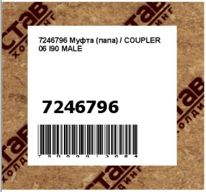 7246796 Муфта (папа) / COUPLER 06 I90 MALE