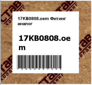 17KB0808.oem Фитинг аналог