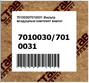 7010030/7010031 Фильтр воздушный комплект аналог