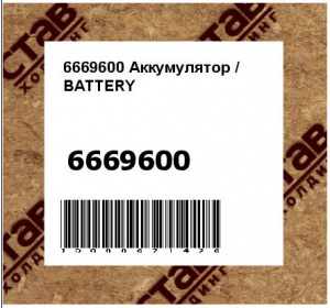 6669600 Аккумулятор / BATTERY