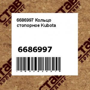 6686997 Кольцо стопорное Kubota