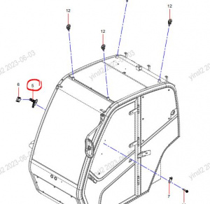 60083893 РУЧКА ОКНА СПРАВА / HANDLE WINDOW RIGHT