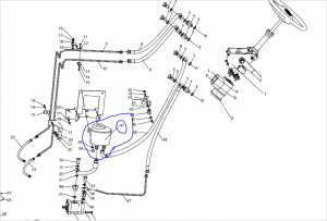 240100232717 Масляный бак рулевого управления и сапун
