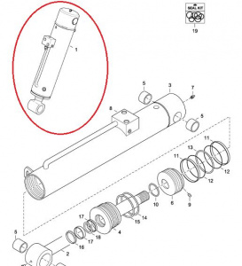 7271200 Гидроцилиндр наклона / CYLINDER