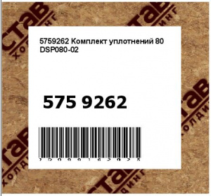 5759262 Комплект уплотнений 80     DSP080-02