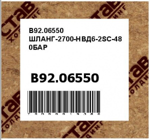 B92.06550 ШЛАНГ-2700-НВД6-2SC-480БАР