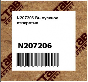N207206 Выпускное  отверстие